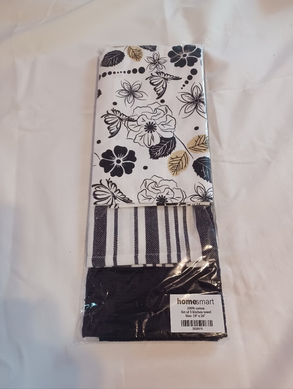 Homesmart Black & White Kitchen Towel Set